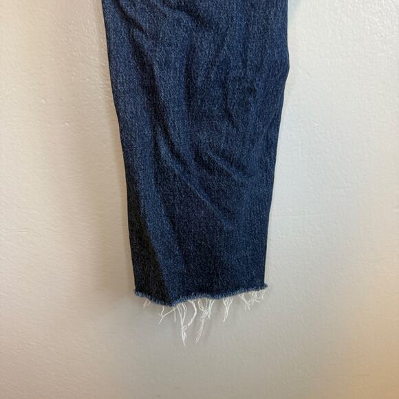 Old Navy Womens OG Straight Leg High Rise Button Fly Raw Hem Jeans Plus Size 18 - Picture 5 of 6